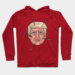 Donald Trump Voodoo Doll Pin Illustratio Hoodie